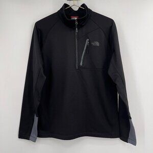 The North Face Men's Large Black 1/4 Zip Pullover Fleece